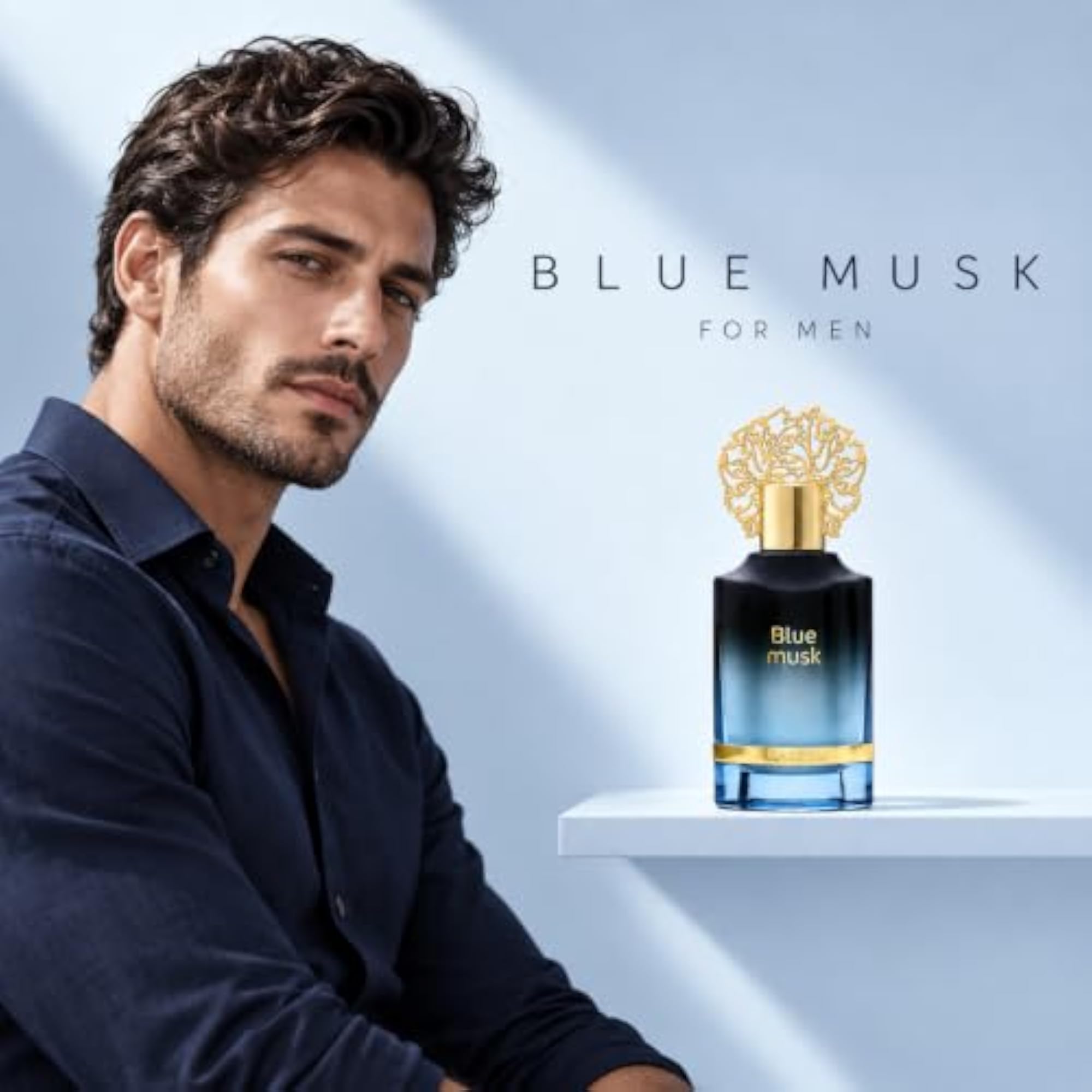 Blue Musk Aqua Parfum 55 ML, Luxury Fragrance for Men