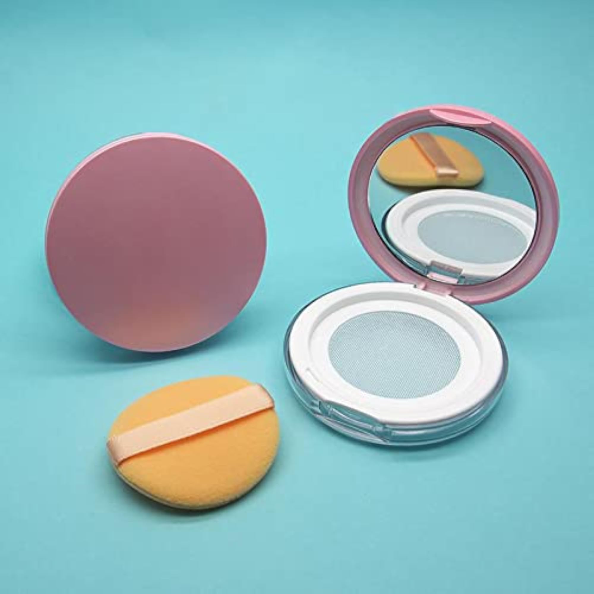 3 ml Empty ABS Loose Powder Container DIY Pink