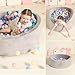 TRENDBOX Foam Ball Pit for Toddlers, 35x11 inch Soft Baby Ball Pit with Washable Velvet Cover (Balls not Included)- Grey