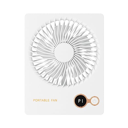 Yzdysg Ventilador eléctrico, ventilador de 3 velocidades, para oficina en casa, montaje en pared, al aire libre, USB, portátil, bajo, escritorio, batería recargable de 4000 mAh