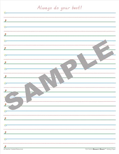 Papier à rédiger Smart Start 1-2 avec lignes bicolores guidées, format de 360 feuilles