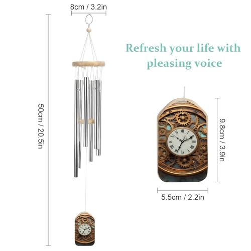 Carillon à vent commémoratif steampunk, cadeau de condoléances