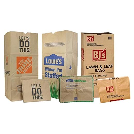 30 Pack Heavy Duty Brown Paper Leaf and Lawn Bags for Home and Garden (30 Gallon) Premium Yard Waste Bags for Leaves, Grass Clippings, Mulch, Outdoor Disposal Bags