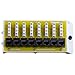 On-Q AC1068 8-Port Cat 6 Network Interface Module, 1.5" x 6.41" x 2.9", Yellow