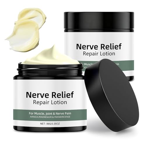 2PC Alcura Cream - Alcura Nerve Cream with Arnica & Magnesium Fast-Absorbing | Lightweight & Non-Greasy | Natural Botanical Blend Soothing Alcuras Lotion for Knees Hands Feet Neck & Back 3.35OZ