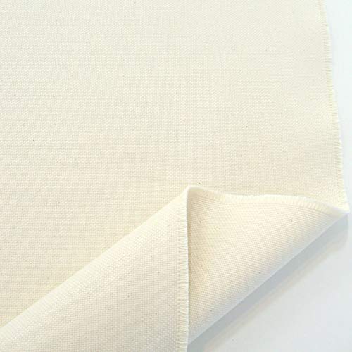 TOLKO Canvas-Stoff aus Roh-Baumwolle | 150cm breit | robuster Polsterstoff Bezugsstoff | 1,5mm dick | Baumwoll-Segeltuch zum Polstern Beziehen | Stoffe zum Nähen Meterware Baumwollstoffe
