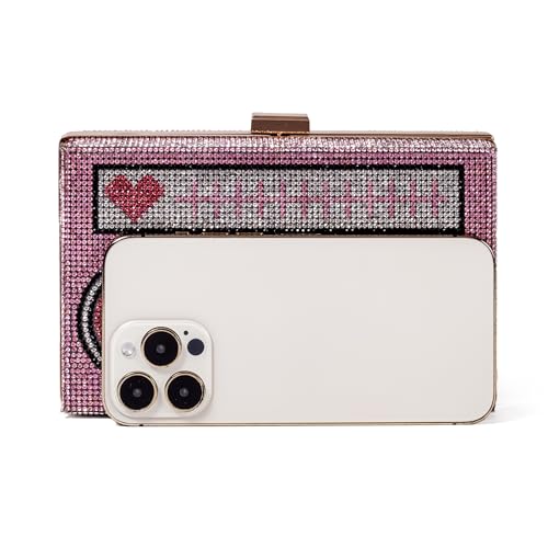 Image of Women Retro Crossbody Bag Rhinestone Fun Unique Evening Clutch Purses for Women