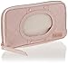 Itzy Ritzy Travel Wipes Case - Portable, On-The-Go Baby Wipes Holder Including Removable Clips for Car Visor Or Seat Back, Designed to Hold Packs of Up to 64 Wipes, Blush