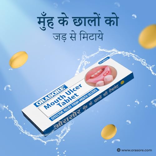 Orasore Perfect Trio Combo | Mouth Ulcer Gel 12g + Mouth Ulcer Tablets (10) with Free Pen + nHAp Whitening Toothpaste 100g | Radiant Smile, Oral Ulcer Control & Probiotic Support