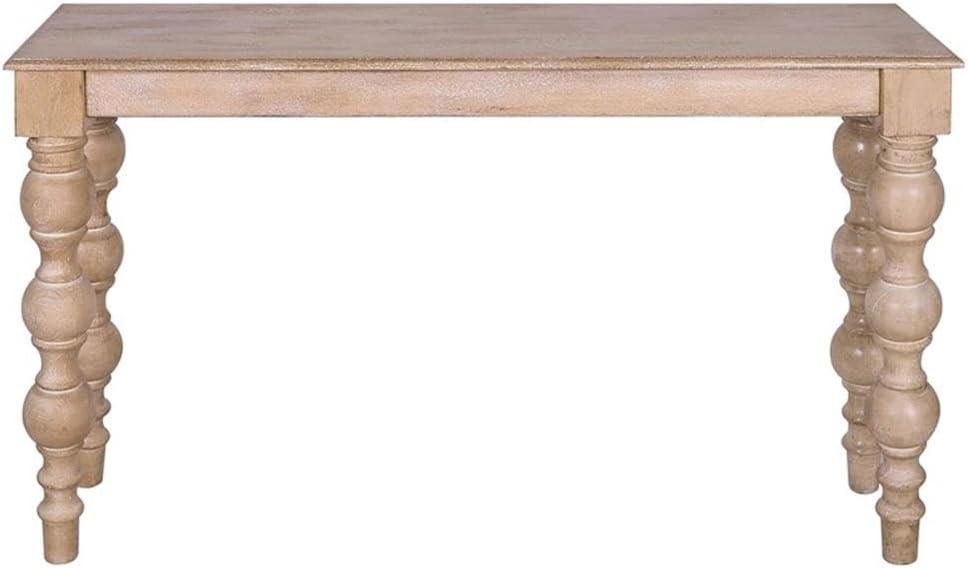 Casartis Living James Farmhouse Solid Mango Wood Console Table in Natural