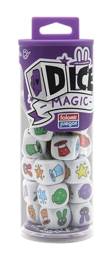 Falomir - Dice Magic | Juego de Dados de Velocidad | Desafío Rápido de Dados | Coincide Colores y Formas para Ganar | de 2 a 5 Jugadores (Edad +6)