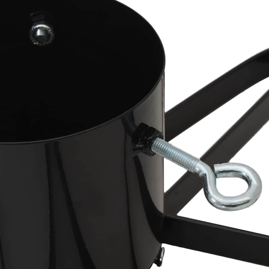 Tomostar Support de Sapin de Noël, Pied de Sapin de Noël Base d'arbre 1.73 Noir 49 x 49 x 15,5 cm Acier