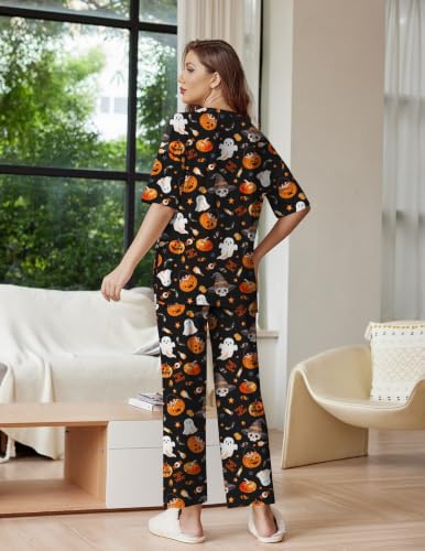 Image of Ekouaer Lounge Sets for Women Soft Comfy Pajama Set 2 Piece Outfits