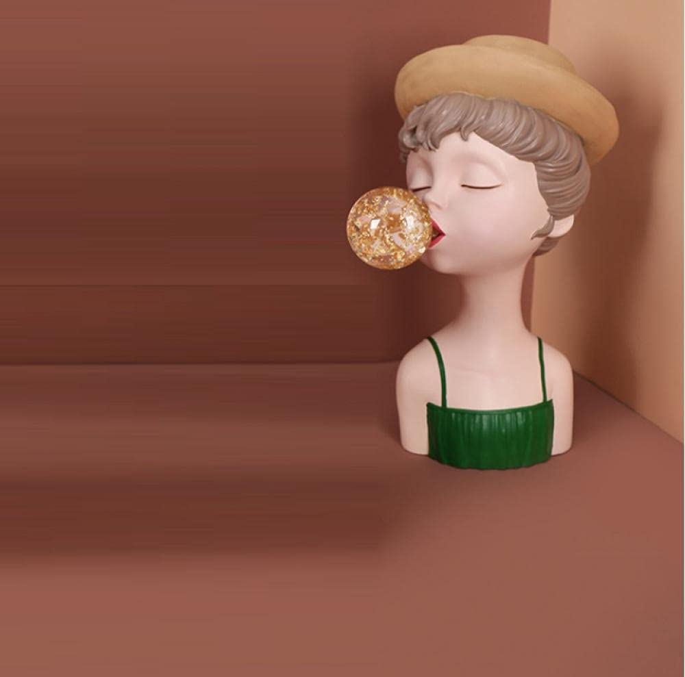 Adorno De Escultura Escultura De La Decoración De Los Adornos De La Muchacha Moderna De La Resina Linda