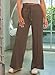 EVALESS Palazzo Pants for Women 2025 Fashion Trendy Wide Leg High Waisted Workout Active Baggy Pants Lounge Casual Loose Sweatpants Slacks Trousers,Coffee Small