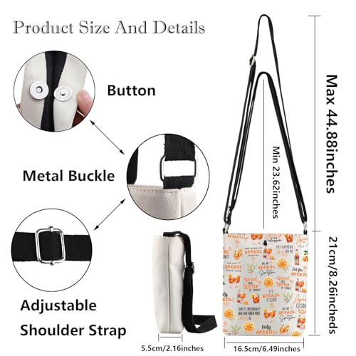 G2TUP Aperol Spritz Crossbody Bag Aperol Spritz Lover Gifts Aperol Cocktail Club Gifts Aperol Spritz Party Shoulder Bag2