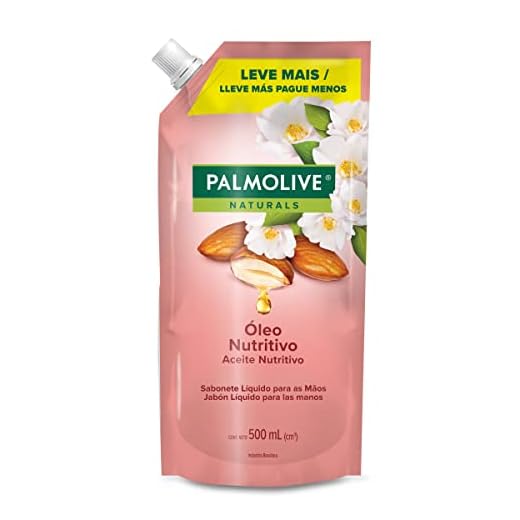 Palmolive Sabonete Líquido Naturals Camélia E Óleo De Amendôas 500Ml Refil