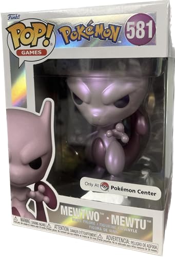 Funko Pop Mewtwo - Exclusivo Pokémon Center nacarado