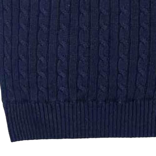 Mens Cable Knitted Thick Vest V Neck Fit Sleeveless Pullovers Wool Knitt Waistcoat Sweater4