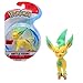 Bandai Battle-Phyllali (Leafeon) -Figurine articulée 8 cm-Pokémon Pelage Beige et Vert, JW0136