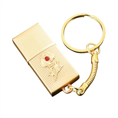 UFARID Nouveauté Fleur Rose Métal Memoria USB 3.0 Pendrive 16GB 32GB 64GB 128GB Flash Drive con Windows 7/8/10 / Vista/XP / 2000 / ME/NT Linux y Mac OS. (16GB, Oro)