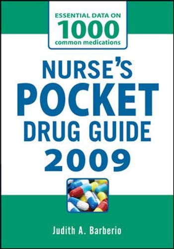 Buy Nurse's Pocket Drug Guide 2009 — BookShops.in
