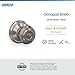 Schlage F10 GEO 619 Georgian Door Knob, Hall & Closet Passage Lock, Satin Nickel