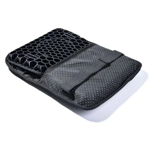 Couvre selle moto antidérapante en gel nid d'abeille noir