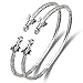 Elephant .925 Sterling Silver West Indian Bangles (Pair) (MADE IN USA)