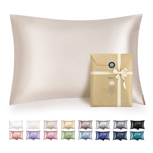 Bedsure Satin Pillowcase 2 Pack Zipper Soft & Silky
