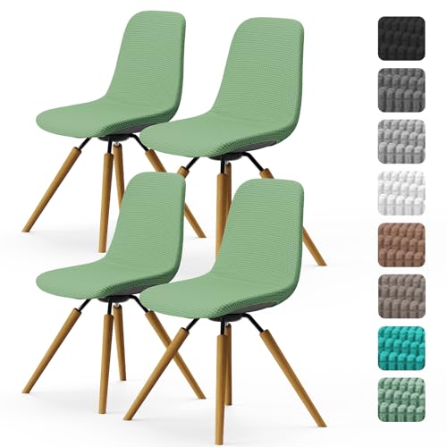 Dioxide Coprisedie con Schienale 4 pezzi,Copri Sedia da Cucina Elasticizzato,Copri