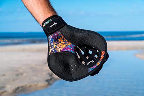 Waboba Water Pro Catch Glove & Pro Water-Bouncing Ball Set – Ball Catching Baseball-Style Mitt For Swimming Pools & Beach Games, Ambidextrous Design, One Size – Black/Multi Colour,121C06 #TOP2