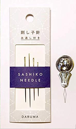 Sashiko Notions - Daruma Sashiko Needles with Needle Threader