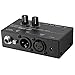 LiNKFOR MA400 Headphone Amplifier for XLR Microphone & Audio Signal with Volume Controls, 6.35mm & 3.5mm Headphone Outputs, Portable with 12V Power Supply