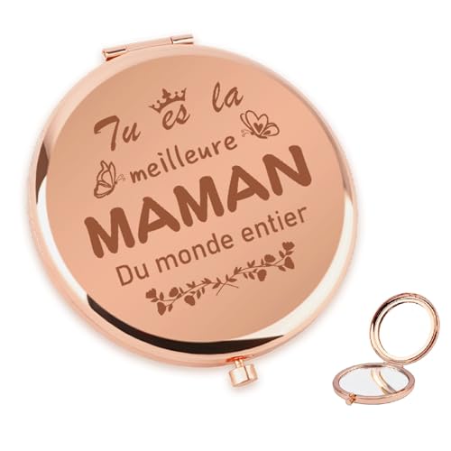 Cadeau fete des Meres Idee Cadeau Maman fête des Mères Cadeau Mere Miroir de Poche Cadeaux Maman Cadeau pour Maman Cadeau Anniversaire Maman Cadeaux pour Maman Cadeau Mère Fille Cadeau Noel Maman