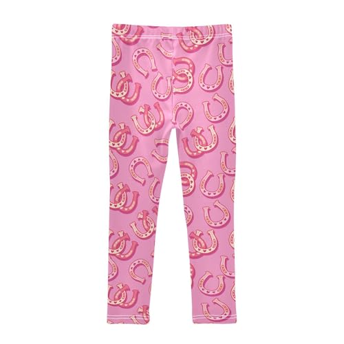 ZZKKO Girls Leggings Horseshoe Toddler Girls Clothes Leggings for Girls Toddler Girls Leggings 3-4T2