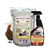 Chicken's Choice Chicken Dust Bath, 6 lb Natural Volcanic Ash Dust Bath for Chickens with Chick Fresh Odor Control and Eliminator 24 oz Spray Bottle. Made in America