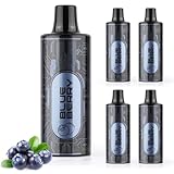 ARASHI 電子タバコ vape 交換用POD 充填済み カートリッジ 大容量 25000回吸引可能 カートリッジ交換タイプ ブルーベリー*5 水蒸気タバコ ベイプ 爆煙 禁煙グッズ ニコチン０＆タール０