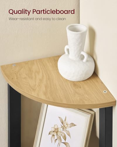 Image of VASAGLE 4-Tier Corner Shelf Stand, Modern Ladder Shelf