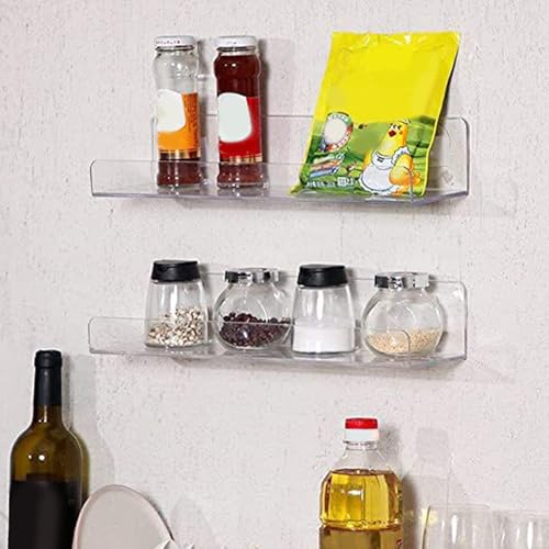 Étagère murale transparente décorative pour valoriser vos souvenirs au salon
