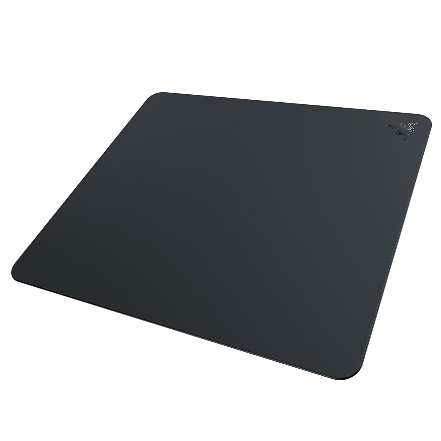 Razer Atlas - Tapis de Souris en Verre (Verre trempé de Qualité Supérieure, Surface Ultra Lisse & Micro-découpée, Résistant à la Saleté et aux Rayures, Mouvements Silencieux, Base Antidérapante) Noir