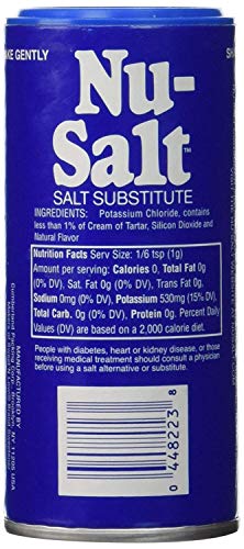 Nu-Salt Substitute, Sodium-Free, 3 Oz (3 Pack) #TOP1