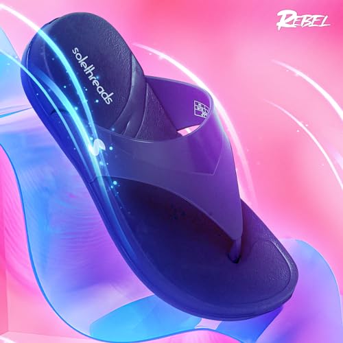 Image of SOLETHREADS Allure Slippers For Women|Waterproof|Soft|Acupressure|Ortho|Comfortable|Stylish|Trendy|Cushion and Bounce|Women Wedges Sandal|Daily Use|Casual wear|Anti Skid|Everyday Flip Flop