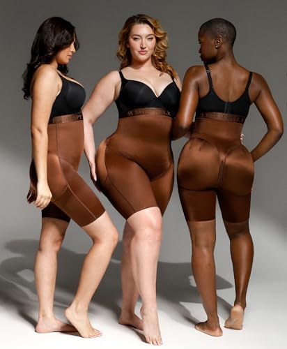 Image of SHAPELLX Shapewear for Women Tummy Control Faja Body Shaper Butt Lifting High Waisted Shorts Thigh Slimmer Bodysuit