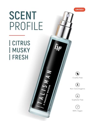 Image of EM5 Talisman EDP Perfume for Men & Women | Citrus Musky Fresh Fragrance | Strong and Long-Lasting Unisex Eau De Parfum Spray | Luxury Gift for Him & Her | 15ml
