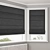 Amazon.com: Cordless Black Roman Shades Window Blinds, Elegant Made to ...