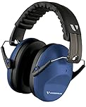 Vanderfields Premium Ear Defenders - Hearing Protection Earmuffs - Broad Spectrum Sound Reduction 29 dB at 2K Hz Noise Cancelling - Headset Noise Cancellation Adults and Teens - Marine Blue