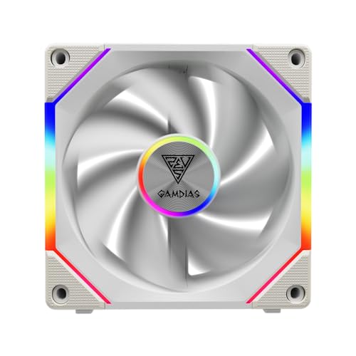 Image of Gamdias Aeolus P2-1203U WH White ARGB 3 Fans 120mm Controller Kit
