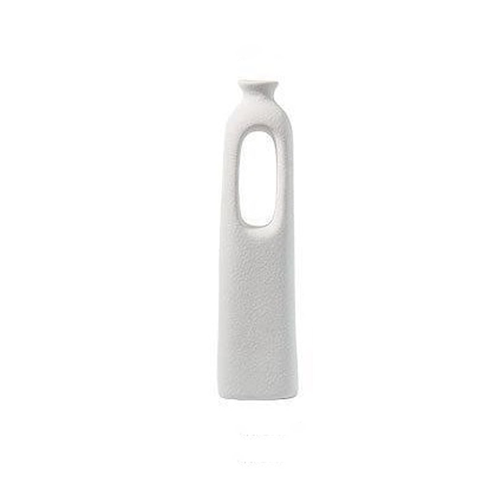 Vase en céramique mate haut de gamme et pot de fleurs minimaliste chic