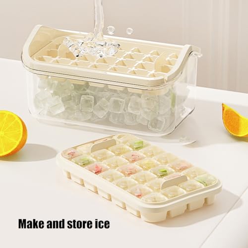 Molde para cubitos de hielo con contenedor blanco miniatura 6